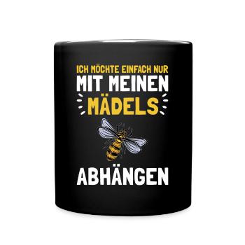 Imker Bienenzüchter Imkerin Imkerei - Tasse einfarbig - Schwarz - Vorne