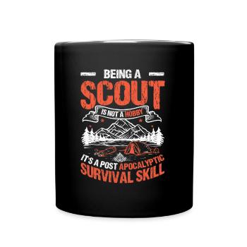 Est une compétence de survie post-apocalyptique Scouting - Mug uni - noir - Devant