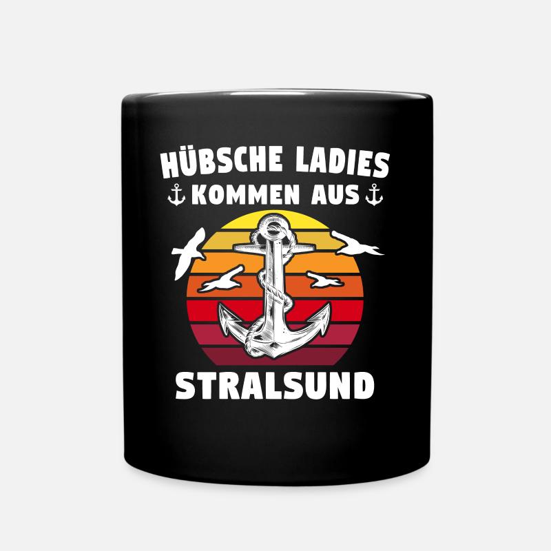 Urlaub Stralsund Sprüche - Tasse einfarbig - Schwarz