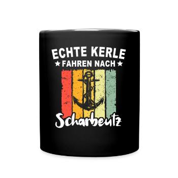 Scharbeutz Sprüche Scharbeutzer Spruch - Tasse einfarbig - Schwarz - Vorne