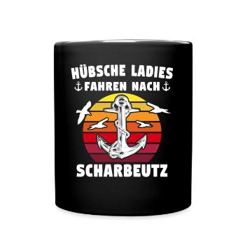 Scharbeutz Sprüche Scharbeutzer Spruch - Tasse einfarbig - Schwarz - Vorne