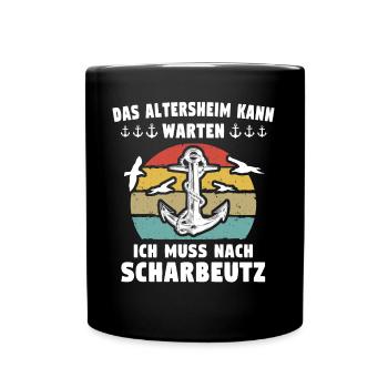 Scharbeutz Sprüche Scharbeutzer - Tasse einfarbig - Schwarz - Vorne