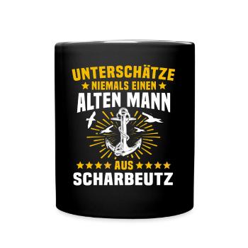 Scharbeutz Sprüche Scharbeutzer Ostsee - Tasse einfarbig - Schwarz - Vorne