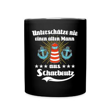 Scharbeutz Sprüche Scharbeutzer Ostsee - Tasse einfarbig - Schwarz - Vorne
