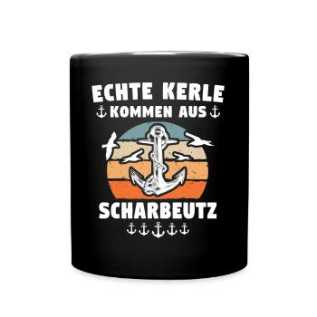 Scharbeutz Sprüche Scharbeutzer Ostsee - Tasse einfarbig - Schwarz - Vorne