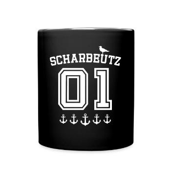 Scharbeutz Sprüche Scharbeutzer Ostsee - Tasse einfarbig - Schwarz - Vorne