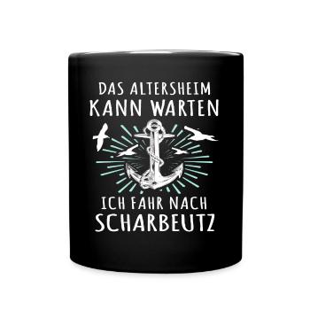 Scharbeutz Sprüche Scharbeutzer Ostsee - Tasse einfarbig - Schwarz - Vorne