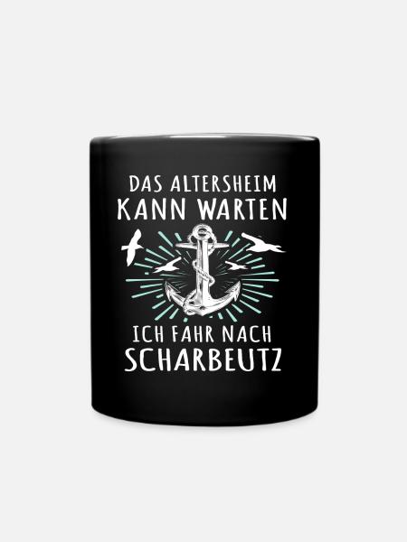 Scharbeutz Sprüche Scharbeutzer Ostsee - Tasse einfarbig - Schwarz