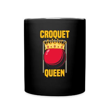 Croquet Queen Croquet Player Croquet Ball Crown - Full Colour Mug - black - Front