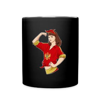 Montenegrin Girl Unbreakable I Heritage - Full Colour Mug - black - Front
