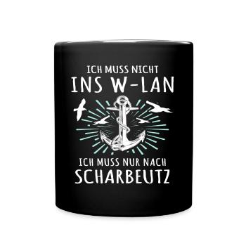 Scharbeutz Ostsee Scharbeutzer - Tasse einfarbig - Schwarz - Vorne