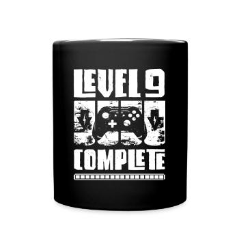 Niveau 9 Complet Gamer Young Vintage 2013 - Mug uni - noir - Devant