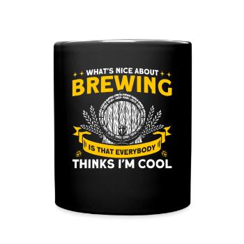What's nice about Brauen Brauer - Full Colour Mug - black - Front