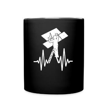 Drywall drywall fitter drywall - Full Colour Mug - black - Front
