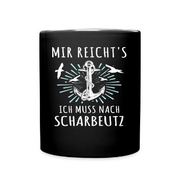 Scharbeutz Ostsee Scharbeutzer Urlaub - Tasse einfarbig - Schwarz - Vorne