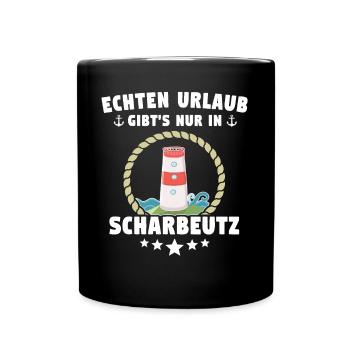 Scharbeutz Ostsee Scharbeutzer Urlaub - Tasse einfarbig - Schwarz - Vorne