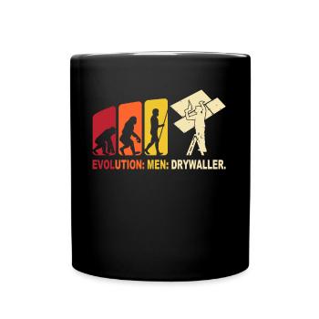 Drywall drywall fitter drywall - Full Colour Mug - black - Front