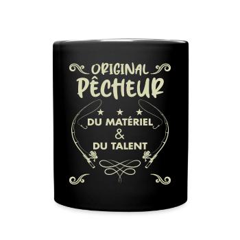 Original Pêcheur Du Matériel Et Du Talent - Mug uni - noir - Devant