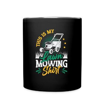 C’est ma tondeuse à gazon - Mug uni - noir - Devant