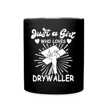 Cloison sèche - Mug uni - noir - Devant