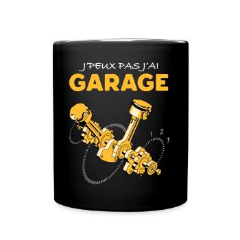 J'ai Garage Humour Homme - Mug uni - noir - Devant