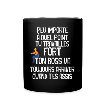 Chantier, Construction, Bâtiment Humour Homme - Mug uni - noir - Devant