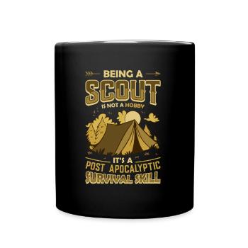 Est une compétence de survie post-apocalyptique Scouting - Mug uni - noir - Devant