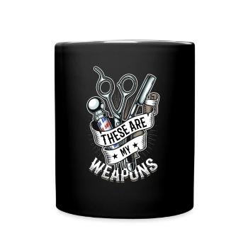 Ce sont mes armes dans le salon de coiffure - Mug uni - noir - Devant