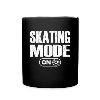 Skateboarder Filles Garçons Idée cadeau Mode patinage Activé - Mug uni - noir - Devant