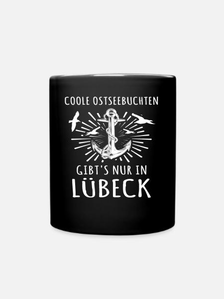 Lübeck Luebeck - Tasse einfarbig - Schwarz