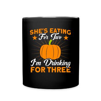 Annonce de grossesse Annonce de bébé - Mug uni - noir - Devant