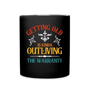 Personnes âgées Grand-père sarcastique - Mug uni - noir - Devant