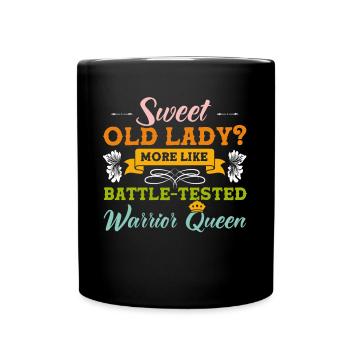 Vieilles personnes Grand-mère sarcastique - Mug uni - noir - Devant