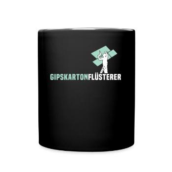 Trockenbauer Sprüche Trockenbau - Tasse einfarbig - Schwarz - Vorne