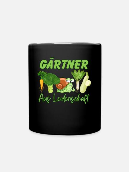 Gärtner aus Leidenschaft Gärtner Geschenk Lustig - Tasse einfarbig - Schwarz