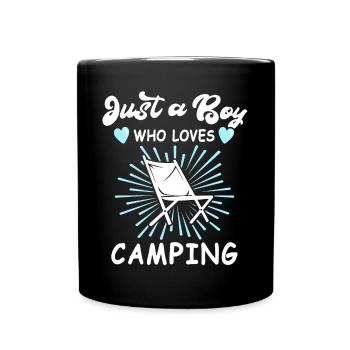 Camping Campingplatz Campen - Mug uni - noir - Devant