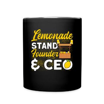Lemon Juice Lemon Juice Lemonade - Full Colour Mug - black - Front