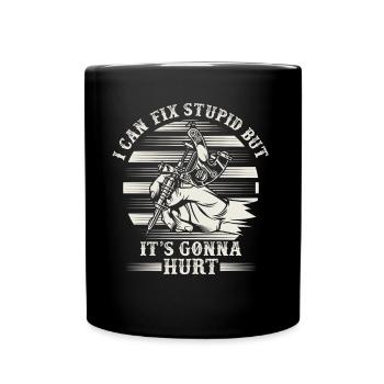 Drôle de tatoueur Citation Tatoueur Tatoueur encré - Mug uni - noir - Devant