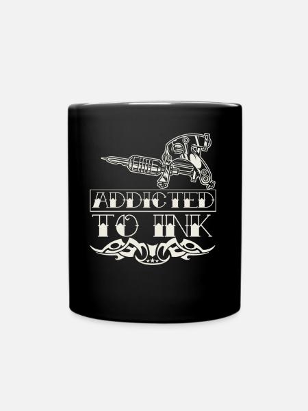 Tattoo Addict Tattoo Artist Citation Tattoo Artist - Mug uni - noir
