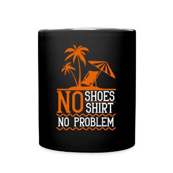 Fun Beach Men Women Retirement Holiday - Full Colour Mug - black - Front
