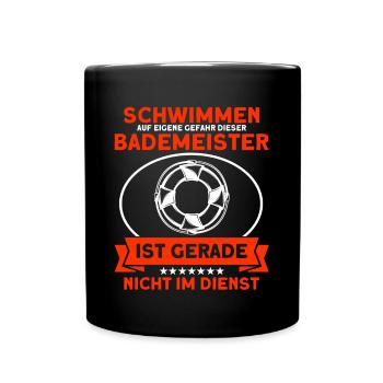 Sauveteur Piscine Sauveteur Sauveteur Sauveteur - Mug uni - noir - Devant