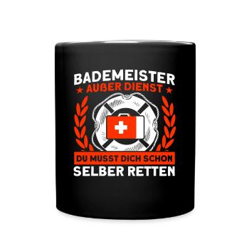 Sauveteur Piscine Sauveteur Sauveteur Sauveteur - Mug uni - noir - Devant