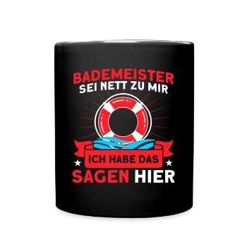 Sauveteur Piscine Sauveteur Sauveteur Sauveteur - Mug uni - noir - Devant