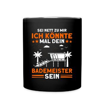 Sauveteur Piscine Sauveteur Sauveteur Sauveteur - Mug uni - noir - Devant