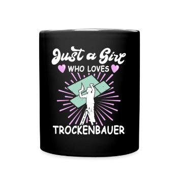 Trockenbauer Trockenbaumonteur Trockenbau - Tasse einfarbig - Schwarz - Vorne