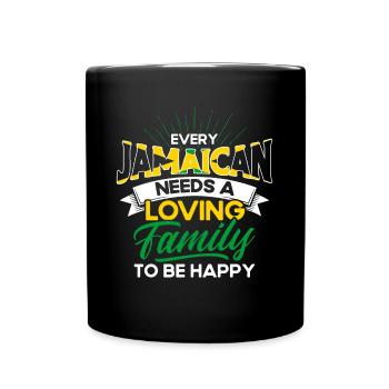 Jamaica Jamaican Pride Jamaican Flag - Full Colour Mug - black - Front