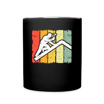 Roofing motif roofing ceilings - Full Colour Mug - black - Front
