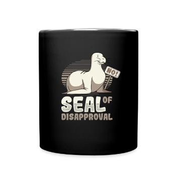 Seal of rejection say no. - Full Colour Mug - black - Front