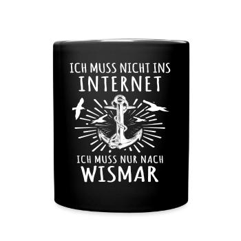 Wismar - Tasse einfarbig - Schwarz - Vorne