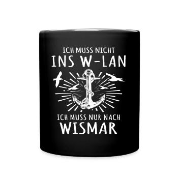 Wismar - Tasse einfarbig - Schwarz - Vorne